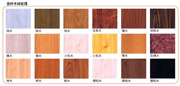 木纹铝方通色板